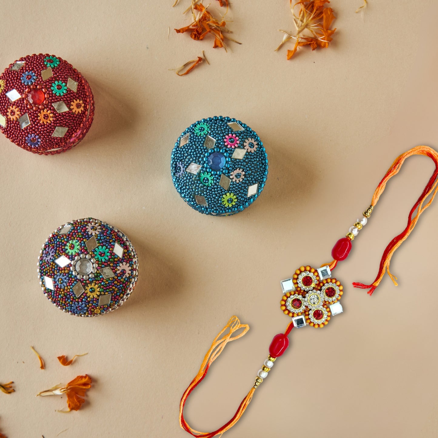 Mirror Rakhi All in one Hamper