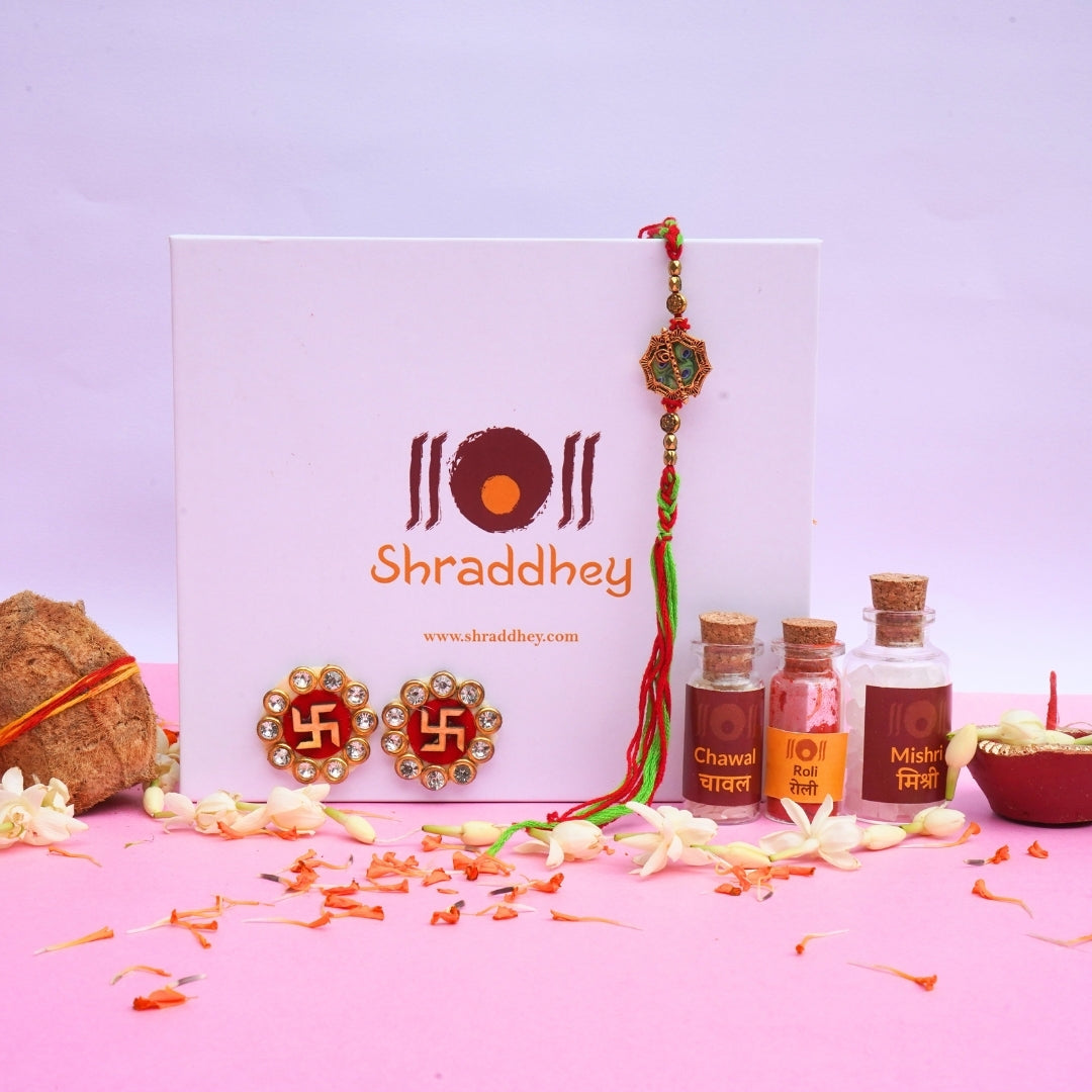 Krishna Feather Rakhi All in one Hamper