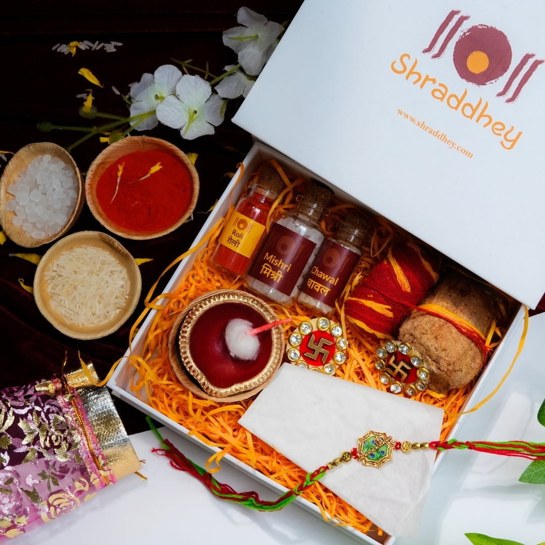 Krishna Feather Rakhi All in one Hamper