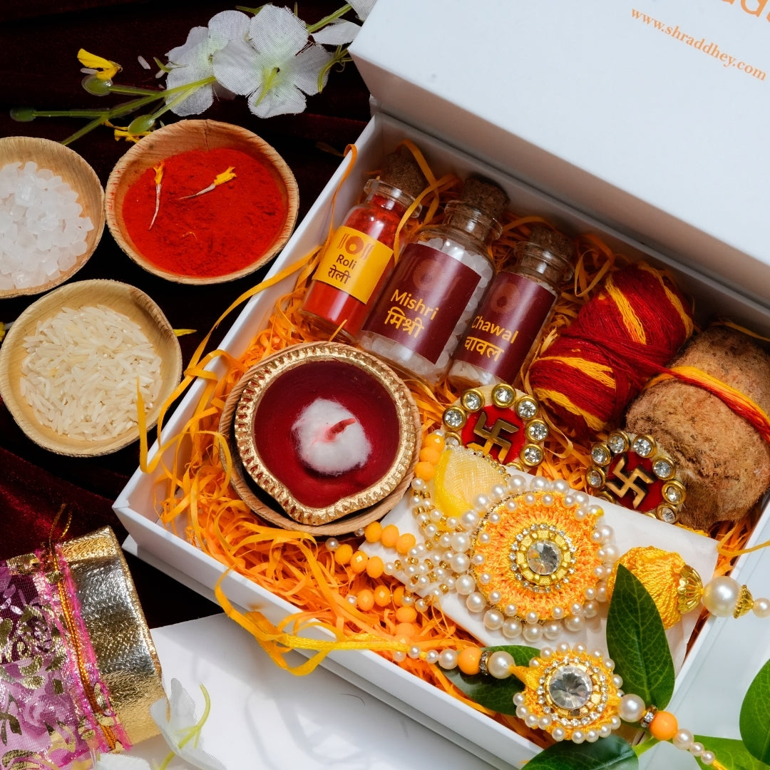 Marigold Rakhi All in one Hamper
