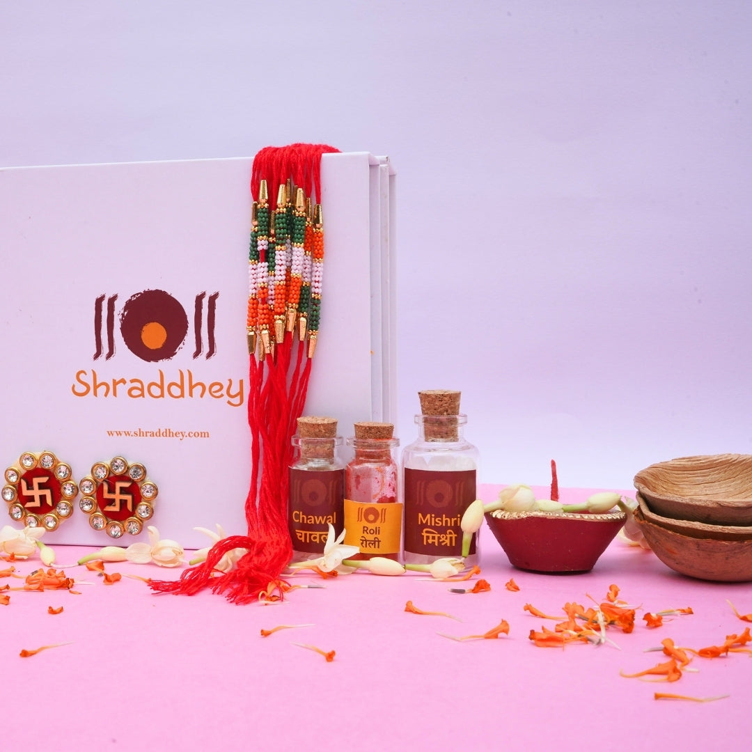 Tricolor Dora Rakhi All in one Hamper