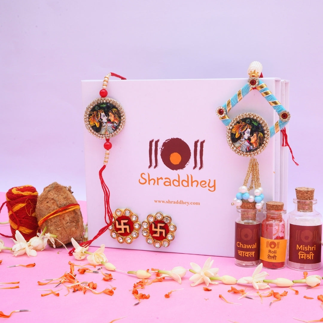 Radha-Krishna Rakhi All in one Hamper
