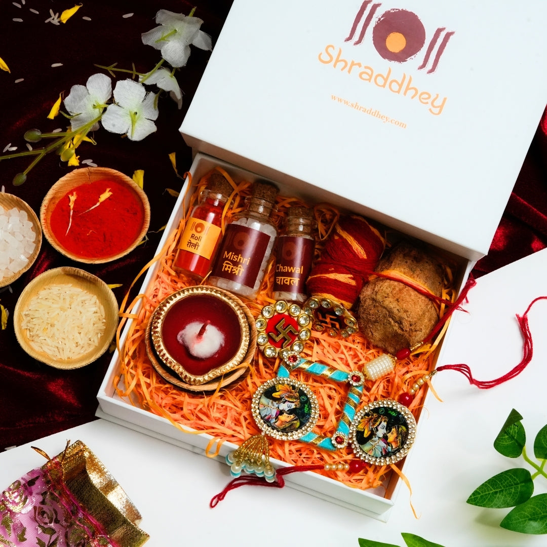 Radha-Krishna Rakhi All in one Hamper