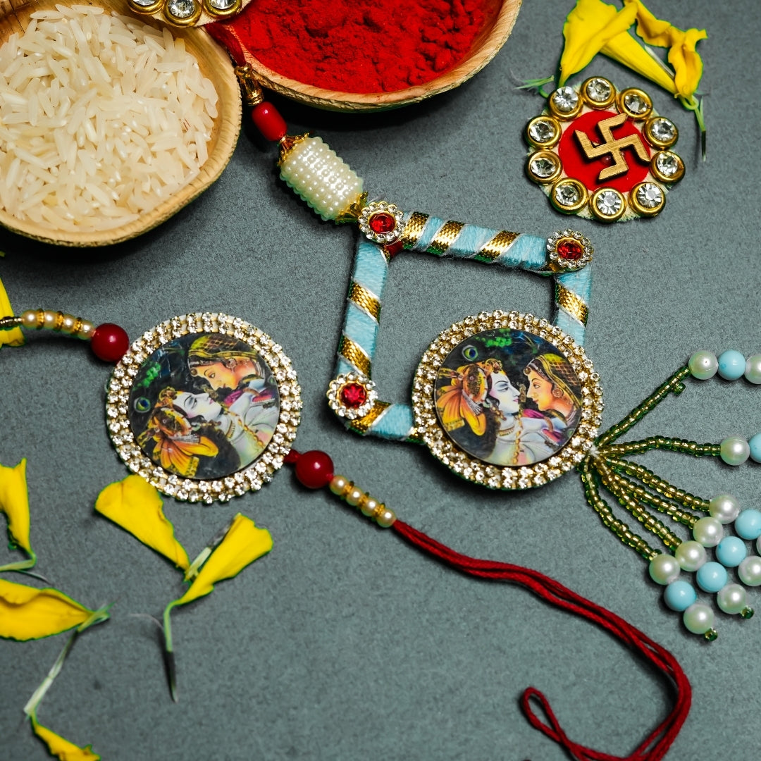 Radha-Krishna Rakhi All in one Hamper