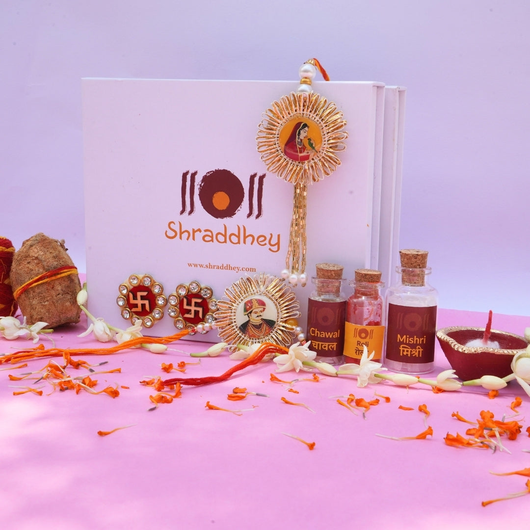 Maharaj-Maharani Rakhi All in one Hamper