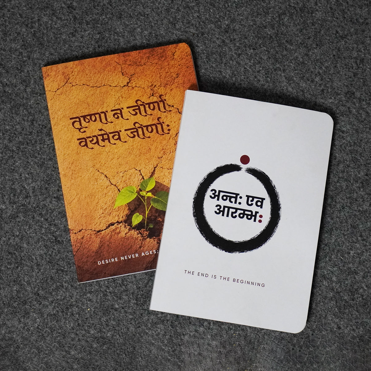 Prishthika Pack of 2: Beginning and Desire notebooks