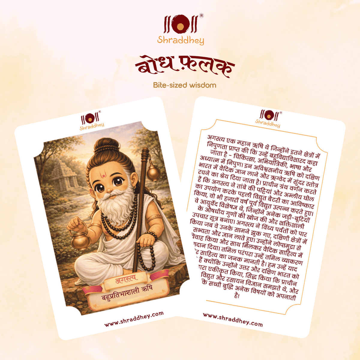 Bodh Falak - Know Our Rishi/Rishika Flash Cards (Set of 24 cards)