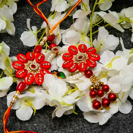 Red Shells Rakhi All in one Hamper