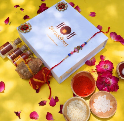 Peacock Rakhi All in one Hamper
