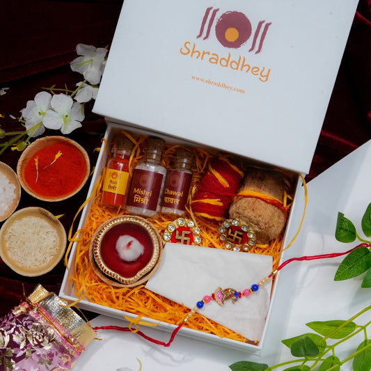 Peacock Rakhi All in one Hamper