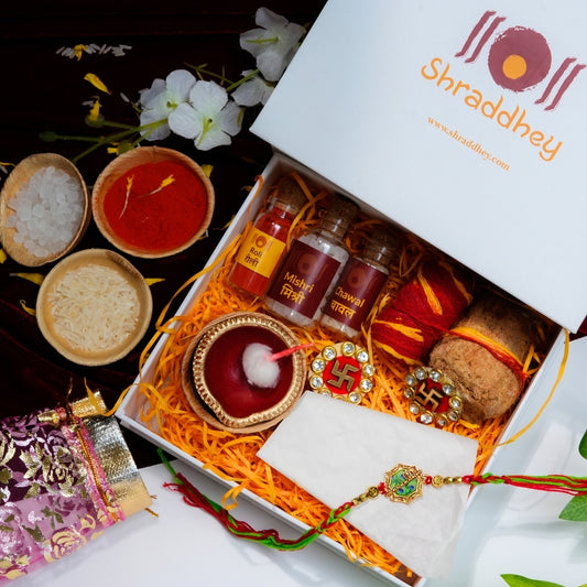 Krishna Feather Rakhi All in one Hamper