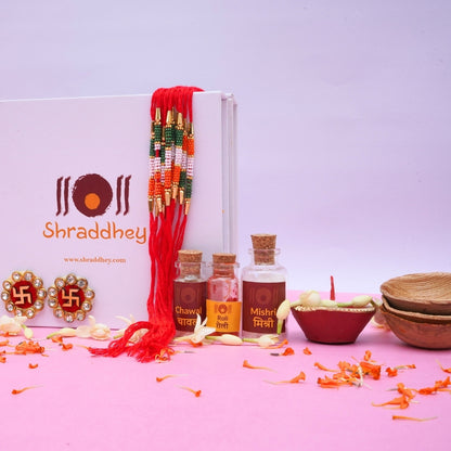 Tricolor Dora Rakhi All in one Hamper