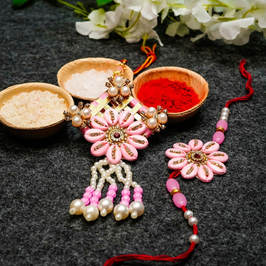 Pink Shells Rakhi All in one Hamper