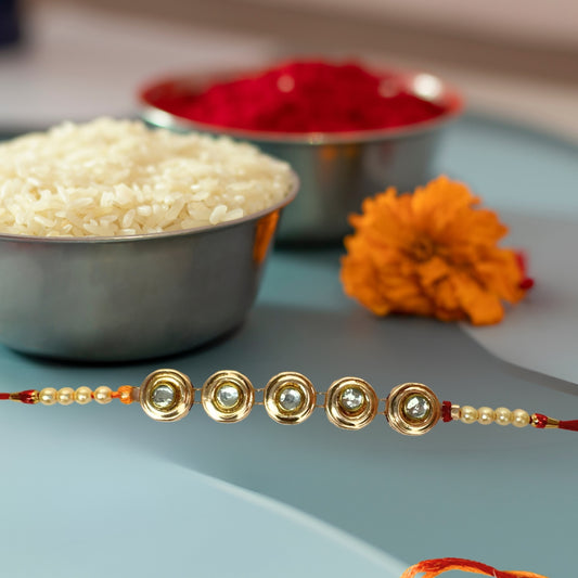 Golden Stones Rakhi All in one Hamper