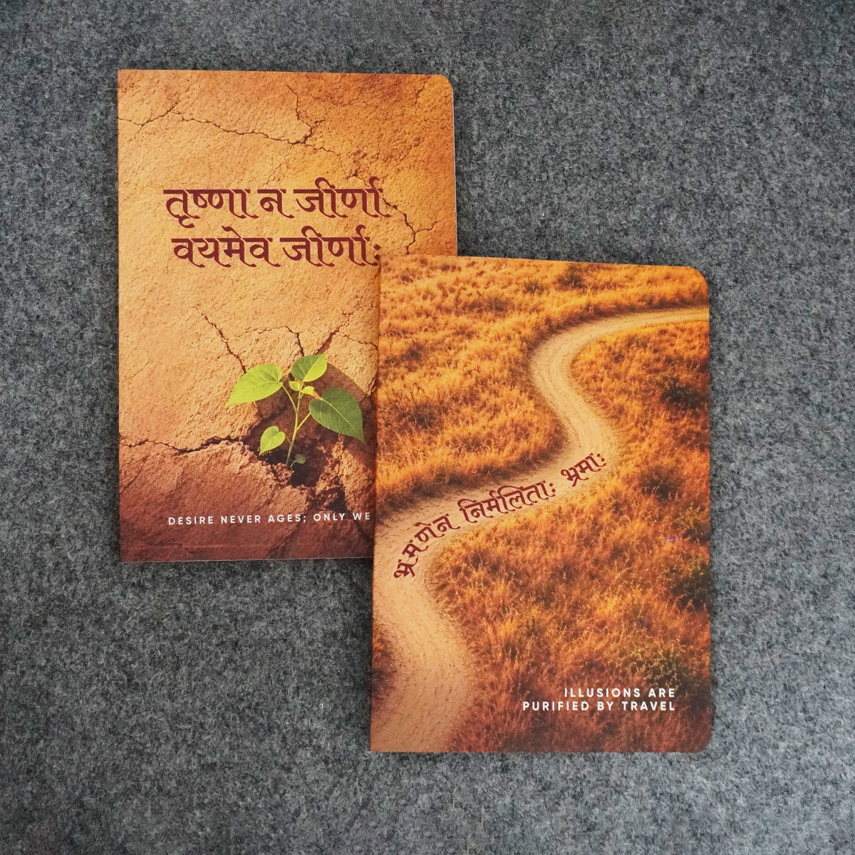 Prishthika Pack of 2: Travel and Desire notebooks
