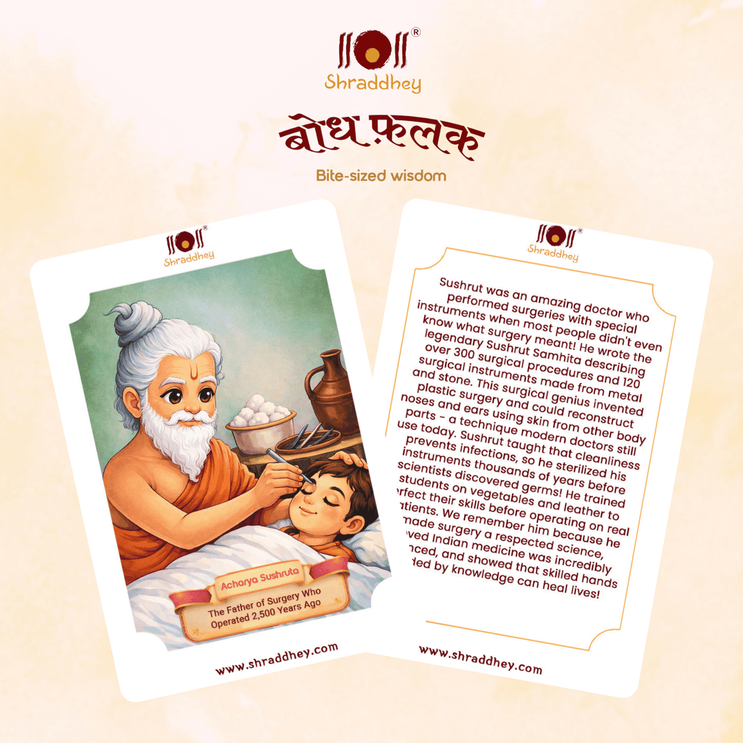 Bodh Falak - Know Our Rishi/Rishika + Ramayana Flash Cards- Combo (Set of 48 cards)